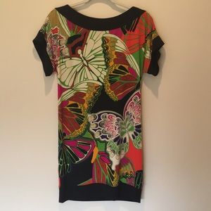 Laundry by Design multi color print SS dress, XS